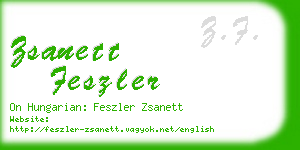 zsanett feszler business card